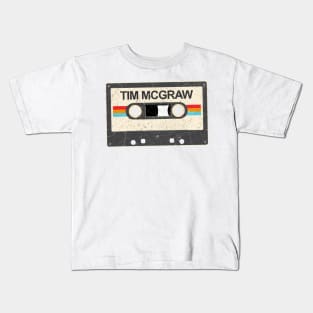 kurniamarga vintage cassette tape Tim McGraw Kids T-Shirt